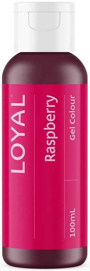 Loyal Gel Food Coloring | Vibrant Color for Buttercream, Fondant, Royal Icing, Gum Paste, Marzipan and Cake Batter | Gel-Based Concentrated Food Dye - 100ml Raspberry