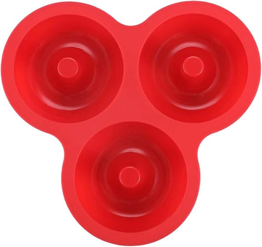 Donut Pan - Heat Resistant Silicone Tray, 12-Cavity Reusable Donut Molds for Air Fryer with Non-Stick for Cake, Cookie, Snack Cooking, Breakfast Prep, Kitchen, Party, Holiday, Birthday, Bakers