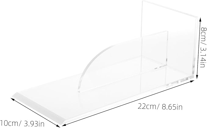 Transparent Acrylic Cake Scraper Smoother, Baking Tool for Cake Decoration, Fondant Smoother, Bakery Supplies, Frosting Tools, 8.66 X 3.93 X 3.14 Inch