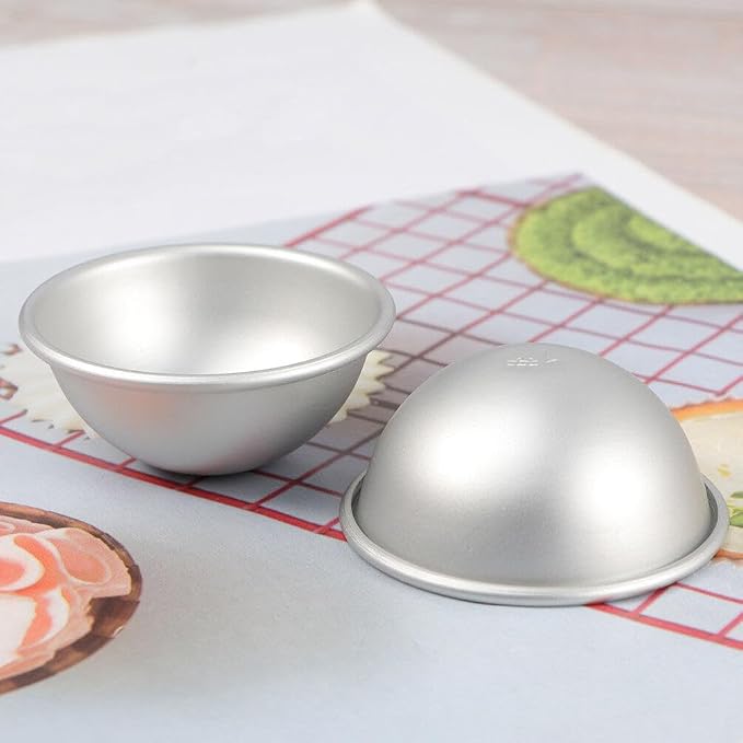 Yardwe 9-Piece Semi-Circle Tart Molds 2.24 in Reusable Baking Pans for Egg Tarts Pudding Fruit Biscuits Mini Pies Easy-Clean Bakeware for Afternoon Tea and Family Dinners
