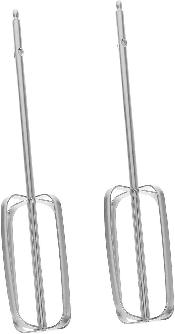 Hemobllo 2pcs Stainless Steel Egg Beater Replacement Parts for Hand Blender Electric Mixers Drill Whisk Attachment Wire Stirrer