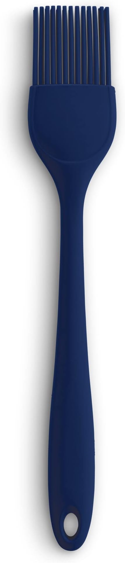 Mrs. Anderson’s Baking Silicone Basting Brush, Non-Stick, Heat Safe, Shed-Proof Bristles, Navy, 1.75-Inches, For Butter, Egg Wash, Glaze, And Baking Prep