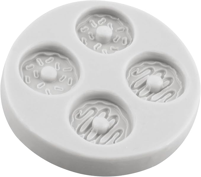 Doughnut Polymer Clay Mold Donut Silicone Molds for DIY Crafts Epoxy Resin Casting Air Dry Polymer Clay Plaster Jewelry Making