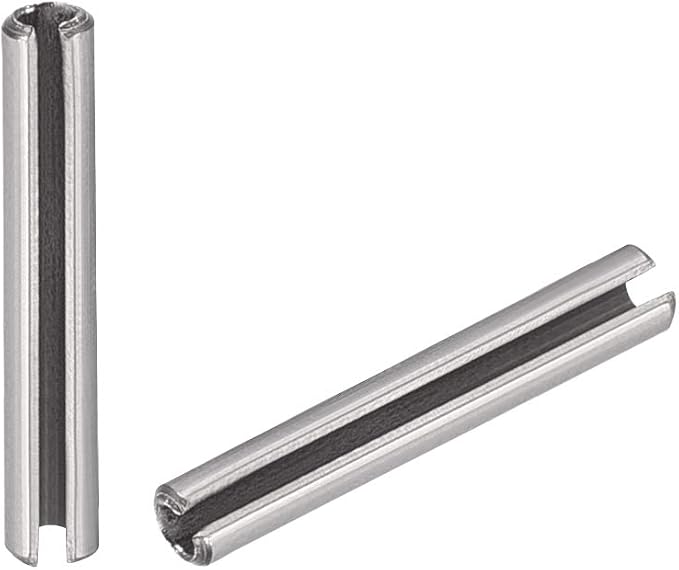 uxcell Slotted Spring Pin - M1.5 x 16mm 304 Stainless Steel Split Spring Roll Dowel Pins Plain Finish 20Pcs
