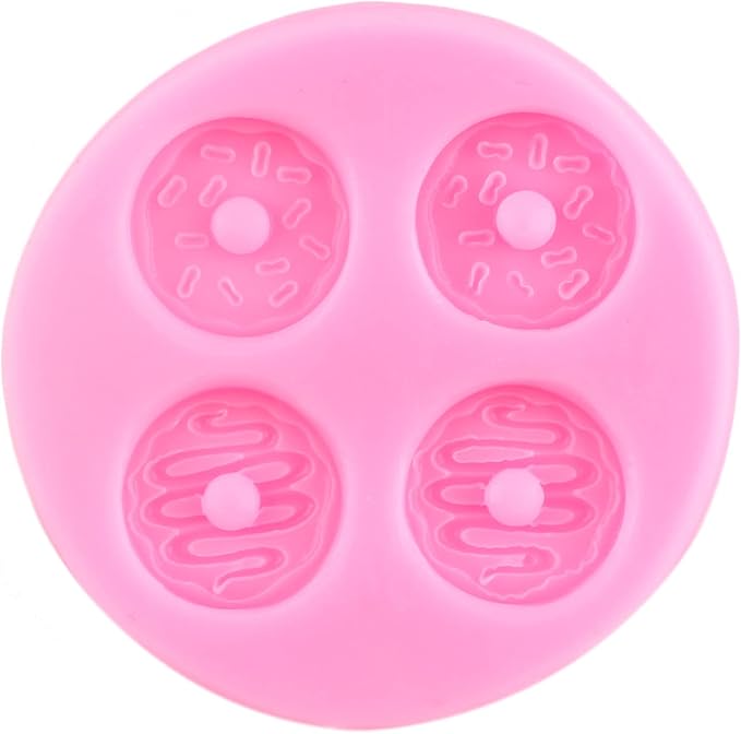 Donut Silicone Mold Doughnut Fondant Molds For Cake Decorating Cupcake Topper Candy Chocolate Gum Paste Polymer Clay