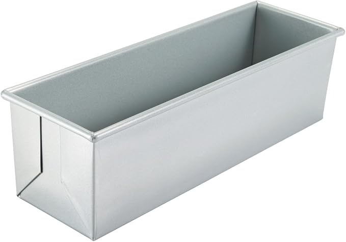 Pullman Pan, 1-1/2 Lb Capacity, 13"x4"x4", Glazed, Aluminized Steel