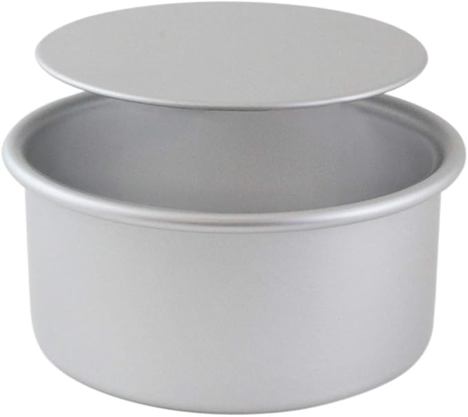 PME LBR083 Round Cake Pan with Loose Base, 8 x 3-Inch
