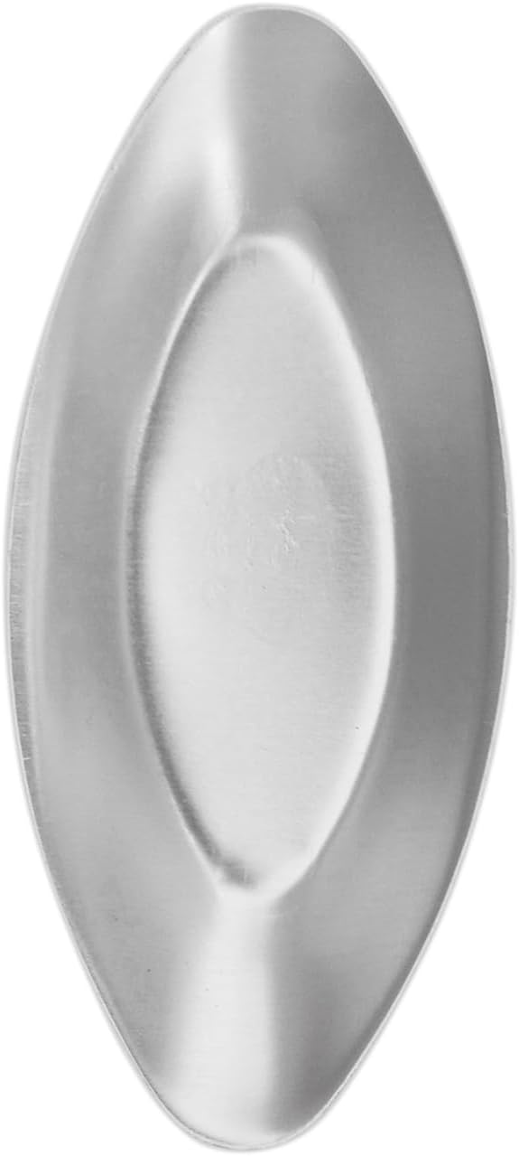 Canoe Egg Tart Pans, Aluminum Small Boat Shape Tart Molds, Individual Oval Tartlet Tins for Baking Pie, Quiches - 10Pcs, Silver