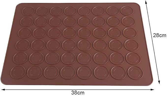 Macaron Silicone Baking Mats Kit, Food Grade Silicone Macaron Silicone Mat, Macaron Baking Kit Tray Set w. non stick reusable Macaroon Baking Supplies