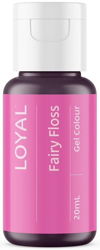 Loyal Gel Food Coloring | Vibrant Color for Buttercream, Fondant, Royal Icing, Gum Paste, Marzipan and Cake Batter | Gel-Based Concentrated Food Dye -20ml Fairy Floss