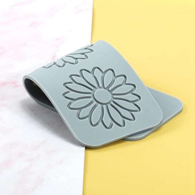 TUKE 3D Leaves Silicone Molds Flower Cake Fondant Mat Bee Leaf Pastry Moulds Rose Impression Chocolate Hollow Lace Mold (Sunflower_9.04x3.2x0.12inch_F)
