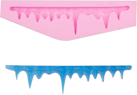 Cake Mold Baking Accessories 3D Icicles Silicone Fondant Mold for Chocolate Cake Decoration Candy Cupcake Topper Cake Polymer Clay Crafts Epoxy Resin Native American