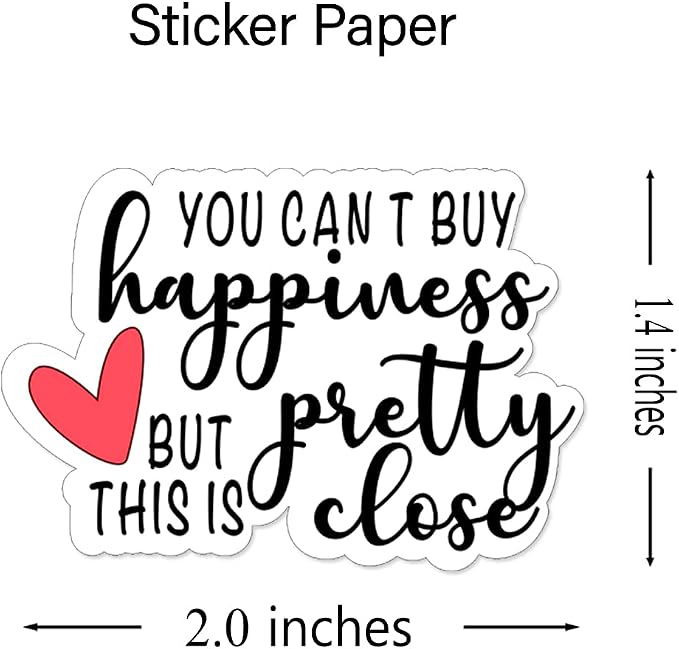 Wailozco Pretty Close Stickers for Small Business Mail Envelopes Package | Cute New Customer Stickers/Easy to Paste/1.5''/500 Labels Per Roll