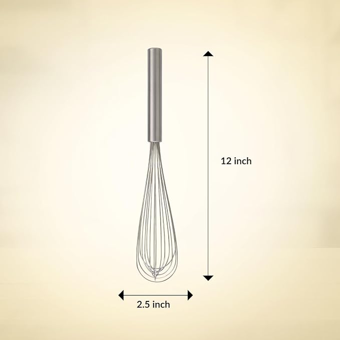 Mrs. Anderson’s Baking French Whisk, Stainless Steel, 12-inches