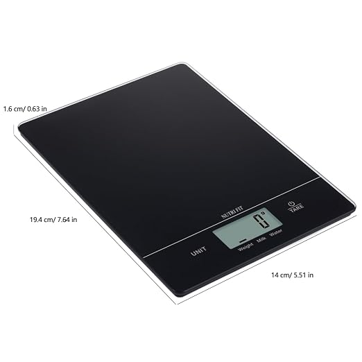 Digital Food Scale Kitchen Scales Grams and Ounces for Weight Loss Baking Cooking of NUTRI FIT, Max 11lb 1g Increment, Ultra-Thin Size and Hang to Wall