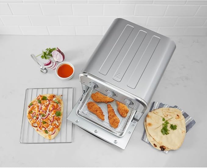 Cuisinart TOA-26 Compact AirFryer/Convection Toaster Oven Stainless Steel Bundle with 2 YR CPS Enhanced Protection Pack