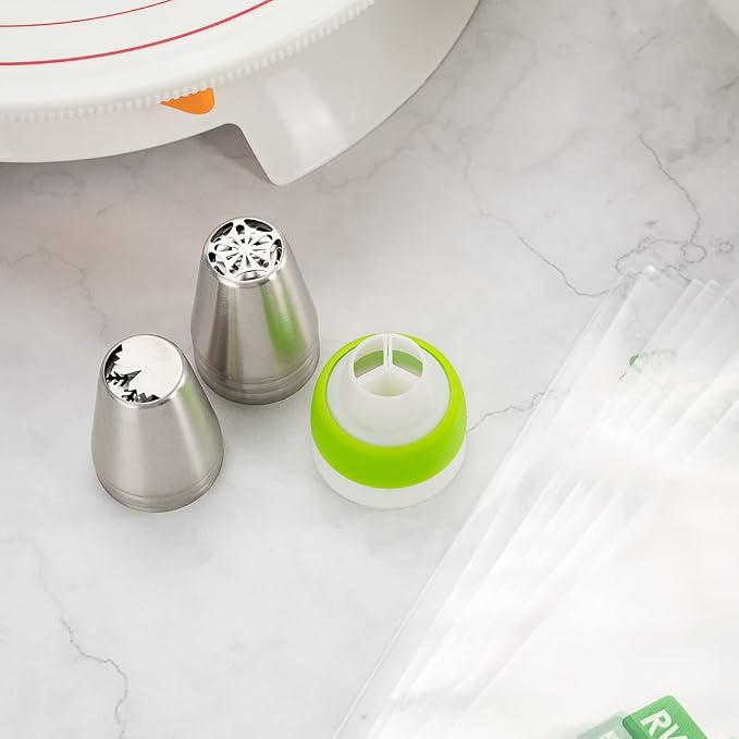 Restaurantware Pastry Tek Russian Piping Tip 1 Rose Cake Decor Piping Tip - #1 Corrosion-Resistant Stainless Steel Decorating Tip For Frosting Dishwasher-Safe Decorate Cupcakes Cakes or Cookies