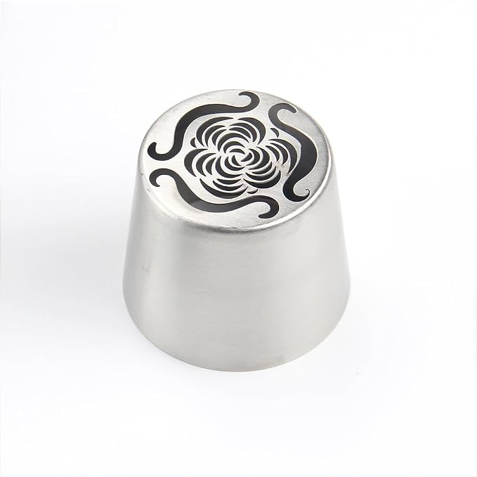 Extra Large Russian Piping Tips - Stainless Steel Flower Nozzles Set for Cake Decorating, Rose & Floral Icing Tips for Cupcakes, Cookies Professional Baking Tools (XXL, Style 70)