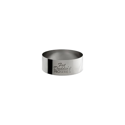 Fat Daddio's Stainless Steel Round Cake & Pastry Ring, 2 x 0.75 Inch