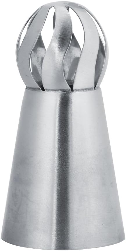 Russian Flower Icing Piping Nozzles Tips Professional Cake Decoration Tools for Baking Desserts Cakes Cupcakes Stainless Steel Silver 3Pcs