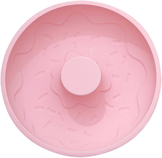 jojofuny Non-stick Silicone Doughnut Mold Baking Tray for DIY Cake and Biscuit Mousse, Pink Donut Pan Baking Tool for Home Kitchen Supplies