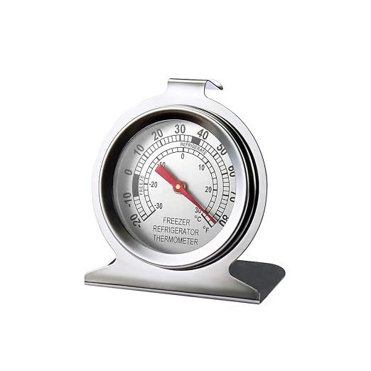 Stainless Steel Refrigerator Freezer Thermometer Large Dial Thermometer (12 Pack)