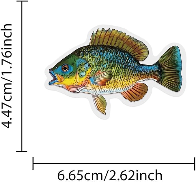 Fish Stickers, 100Pcs Waterproof Vinyl Tropical Fish Decals for Water Bottles Laptop Luggage Scrapbook Journal Cute Aquarium Fish Stickers for Fishing & Ocean Animal Lover Gifts