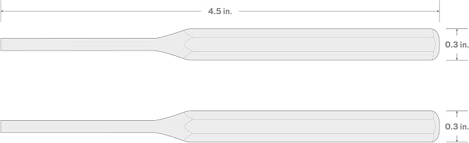 TEKTON 3/32 Inch Pin Punch | 66052 | Made in USA