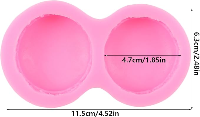 3D Macaroon Silicone Mold Macaron Hamburger Fondant Molds for Cake Decorating Cupcake Topper Candy Polymer Clay Chocolate Gum Paste