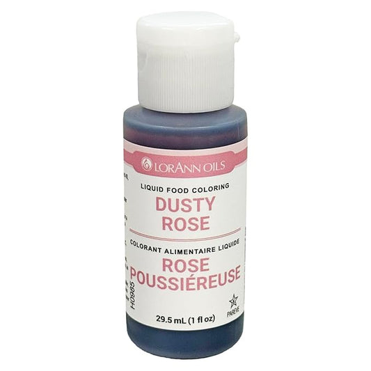 LorAnn Dusty Rose Liquid Food Coloring, 1 ounce squeeze bottle