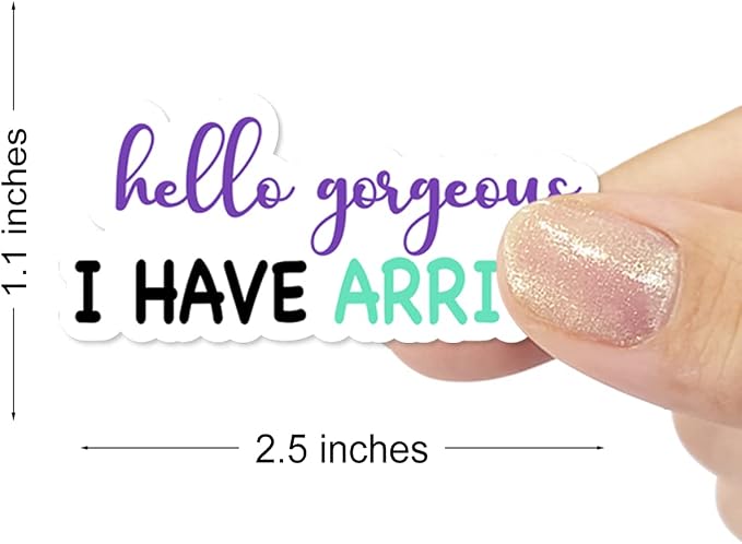Wailozco Hello Gorgeous Stickers,Small Business Sticker for Business Mail Envelopes Package Packing 500 PCS