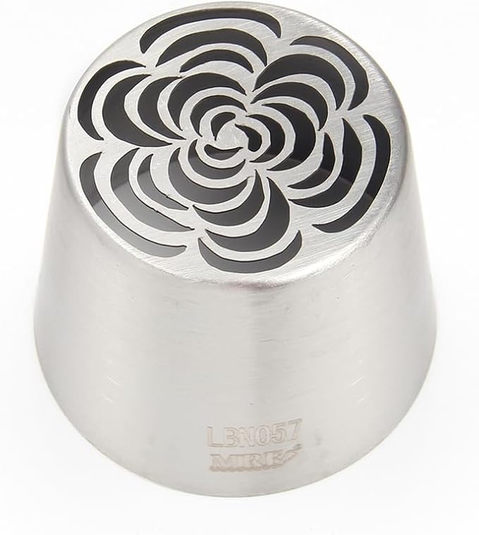 1 Piece Stainless Steel Extra Large Russian Flower Icing Tips,Cake Decorating Piping Nozzles for Cupcakes Bouquet,Pastry Frosting Russian Piping Tips,Flower Frosting Nozzles for Decorating