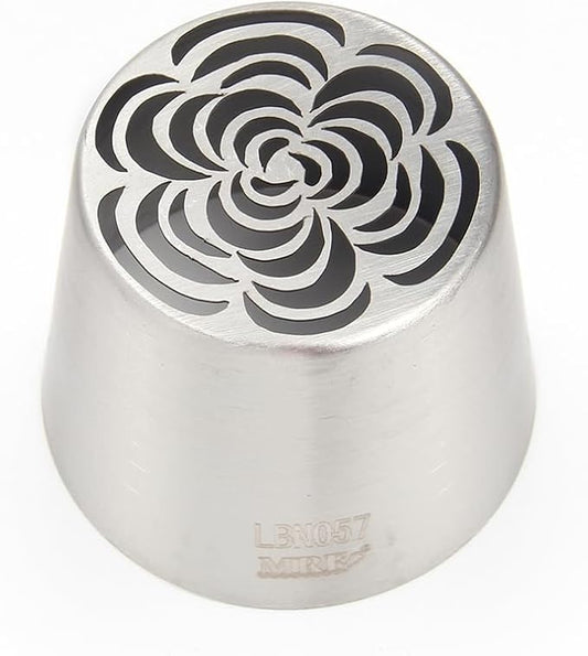 1 Piece Stainless Steel Extra Large Russian Flower Icing Tips,Cake Decorating Piping Nozzles for Cupcakes Bouquet,Pastry Frosting Russian Piping Tips,Flower Frosting Nozzles for Decorating