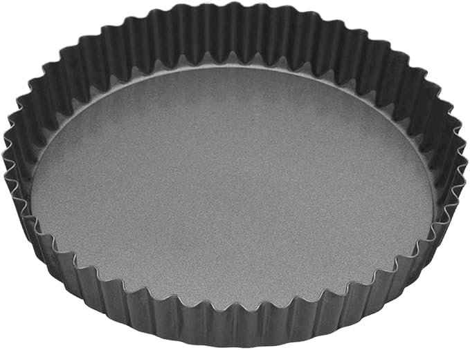 MasterClass Non-Stick Fluted Flan Tin/Quiche Pan with Loose Base, 25 cm (10")