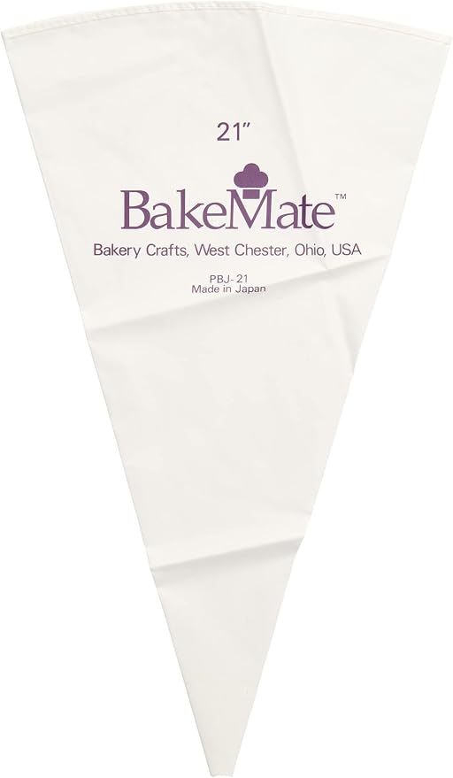 Reusable Pastry Bag, 21", Double-Coated Polyurethane Cake Piping Bag, Reinforced Bottom, Stitched Boarder, For Piping Frosting on Cakes, Cupcakes, and Cookies - 21"