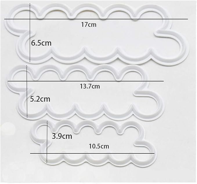 Fondant Icing Tool, 9Pcs Roses Carnations Peony 3D Petal Cake Cutter Flower DIY Baking Accessories