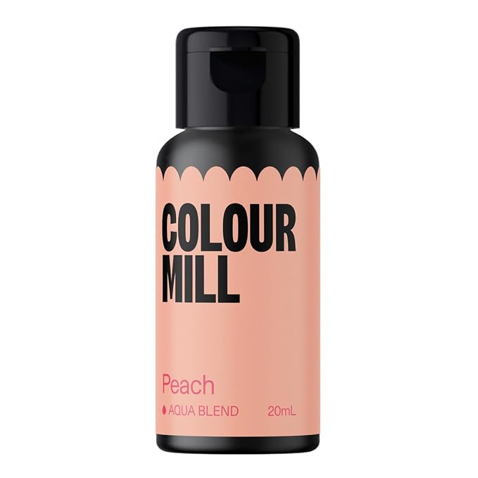 Colour Mill Aqua Blend Water-Based Food Coloring, 20 Milliliters Peach