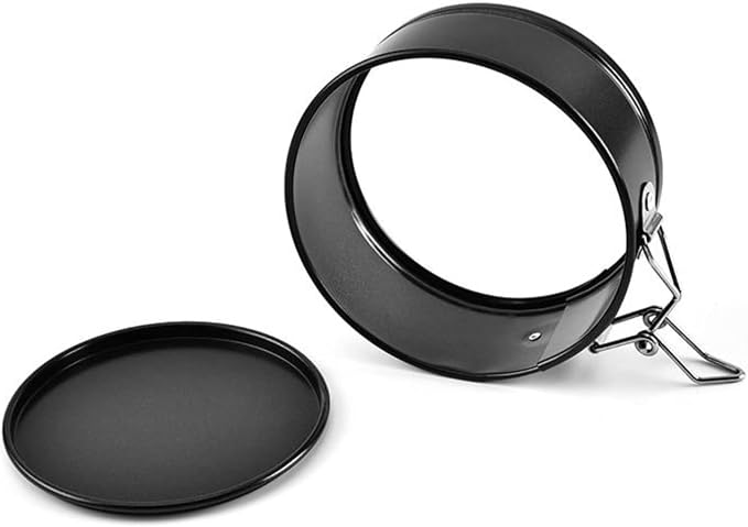 4 Inch Springform Cake Pan Set of 4, Non-Stick Round Mini Cake Tins with Removable Bottom for Cheesecakes, Pie, Quiche and Baking