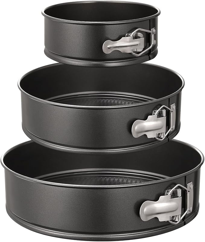 4" Springform Cake Pan - Carbon Steel Non-Stick, Removable Bottom, Ideal for Mini Cheesecakes & Single-Serve Bakes