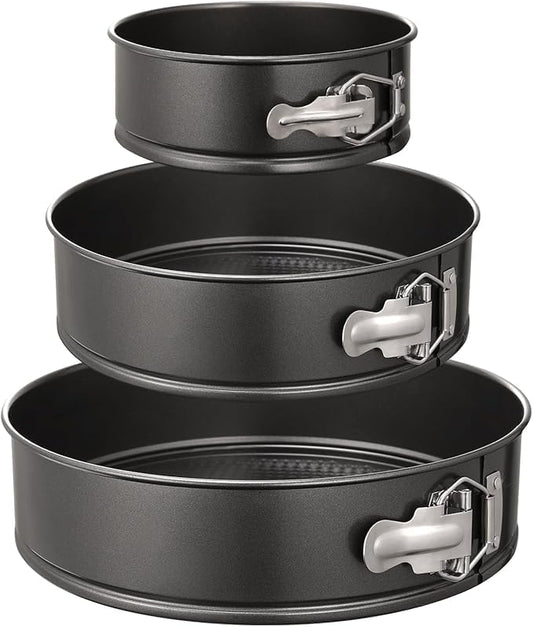 4" Springform Cake Pan - Carbon Steel Non-Stick, Removable Bottom, Ideal for Mini Cheesecakes & Single-Serve Bakes