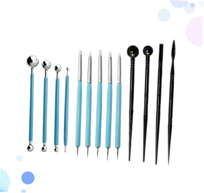 13pcs Fondant Carving Pen Modeling Tools Fondant Decorating Tools Sugar Craft Pen Set Baking Decorations Kit