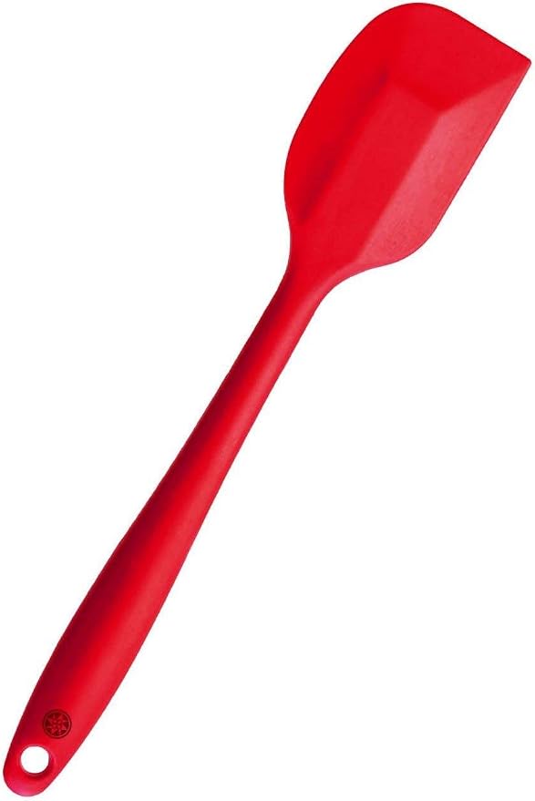 StarPack Basics Small Silicone Spatula (8.5"), High Heat Resistant to 480°F, Hygienic One Piece Design, Non Stick Rubber Cooking Utensil (Cherry Red)