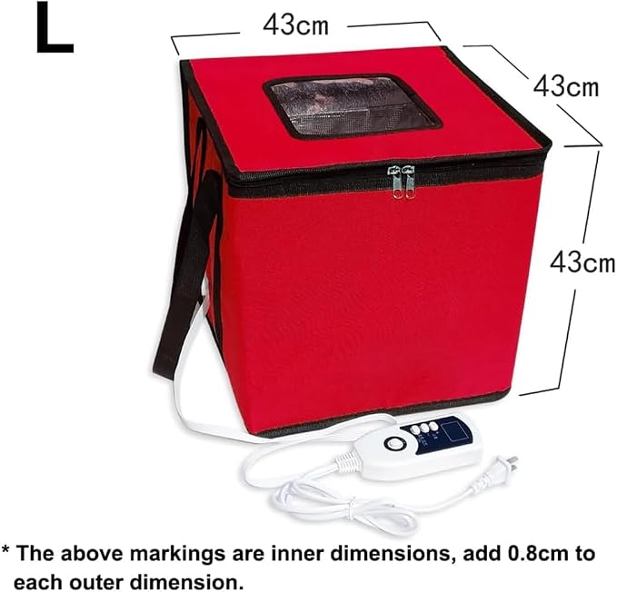 KEULEN Dough Proofer Box, Fold Dough Fermentation Box, 1-60°CTemperature Control, 96h Timer Setting, Proofing Containers, Sourdough Bread Making Tools, for Making Yogurt Natto