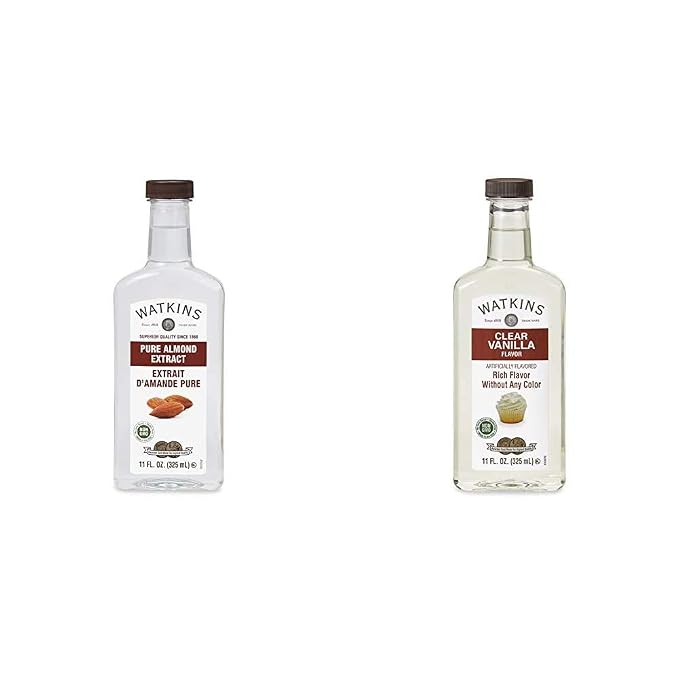 Watkins Pure Almond Extract (11 oz.) and Clear Vanilla Flavor (11 fl. oz.)