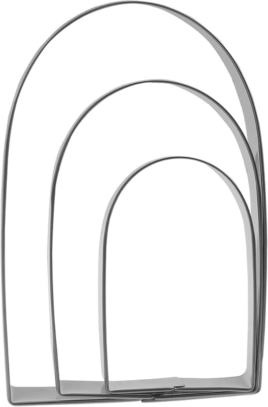 Arch Cookie Cutter Set - 5”,4”,3” - 3 Piece - Stainless Steel
