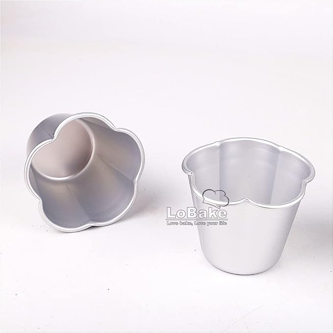 10pcs per lot Various Design Fluted Edge Wavy Flower Cup Boat Round Shape Aluminium Tart Mould Jelly Pudding Cup Cupcake Mold Baking (C10)