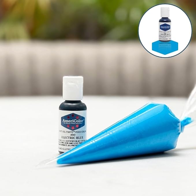 Americolor Soft Gel Paste Food Color, Electric Blue