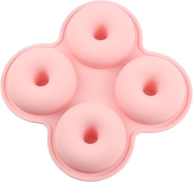 4 Cavity Donut Silicone Chocolate Molds Doughnut Pan Baking Mold For Chocolate Candy