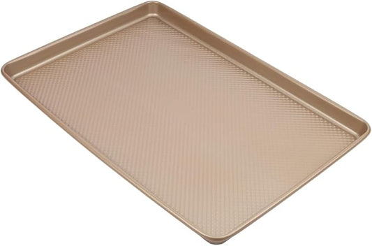 David Burke 15x10 Cookie Sheet – Carbon Steel, PFTE & PFOA Free, Oven Safe, Non-Toxic, Perfect for Baking and Roasting – Bronze