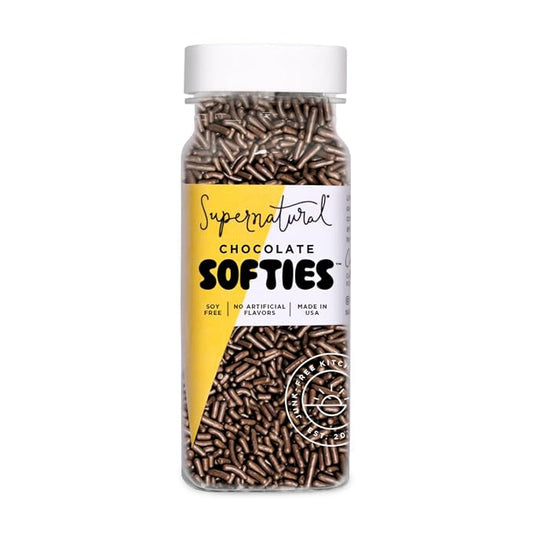 Chocolate Softies Fair Trade Sprinkles by Supernatural, Made in USA, No Artificial Flavors or Artificial Dyes, Natural, Soy Free, Gluten Free, Corn Free, Vegan, 3oz